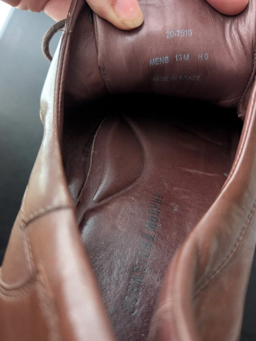 Men's Brown Leather Lace-Up Dress Shoes